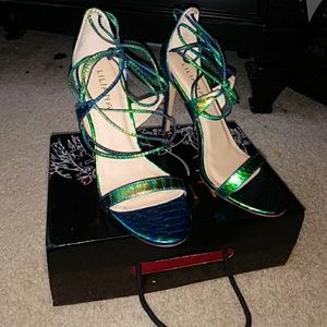 Sexy Green Hologram Heels